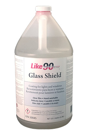 Glass Shield Washable Coating washes off easily with water, either by hand or with a hose.